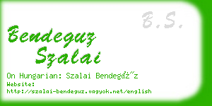 bendeguz szalai business card